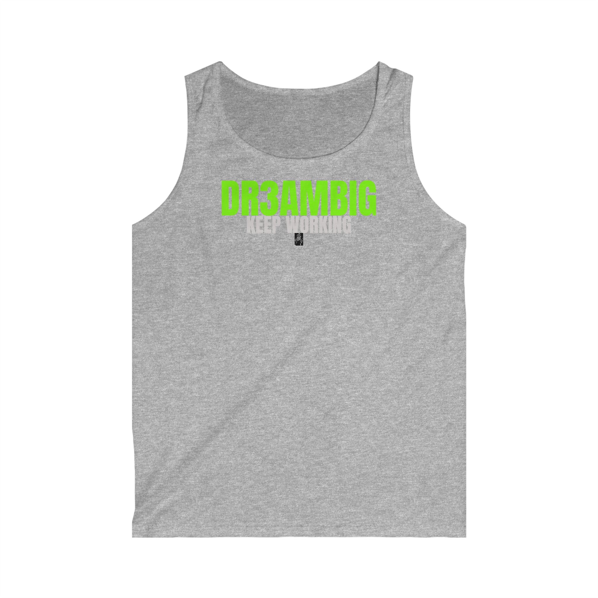 DR3AMBIG "Keep Working" Tank Top — Motivational Gym & Casual Men's Tank