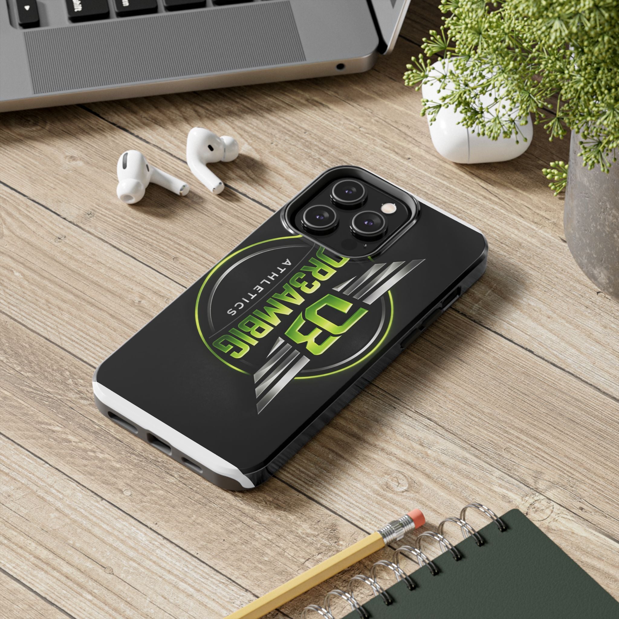 Tough Phone Case — DR3AMBIG Athletics Neon Logo Protective Cover