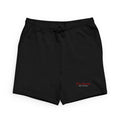 Embrace Family Love Sweatshorts — 'Our Family' Embroidered Black Lounge Shorts