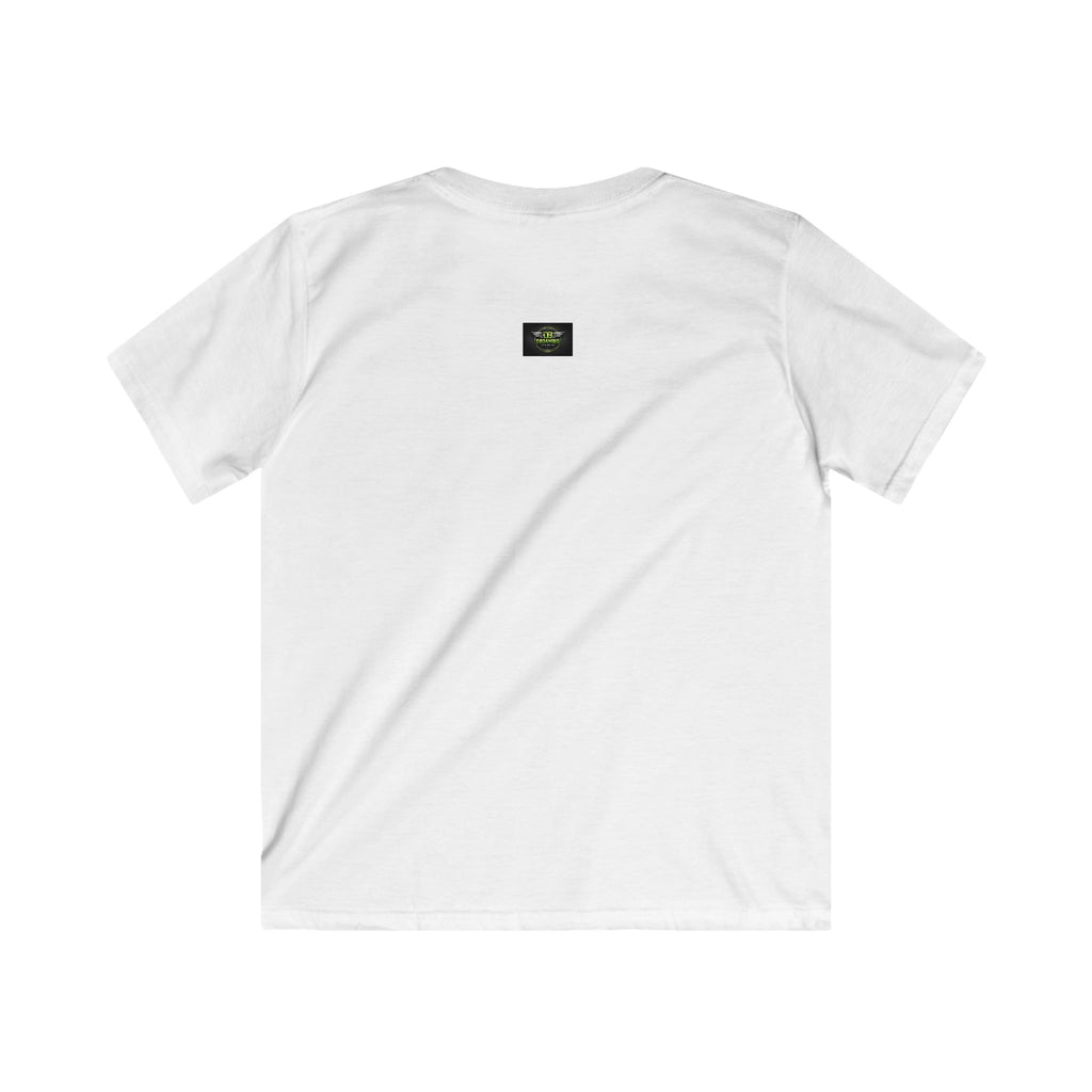 Kids Tee — "DR3AMBIG Keep Working" Neon Green Motivational Shirt