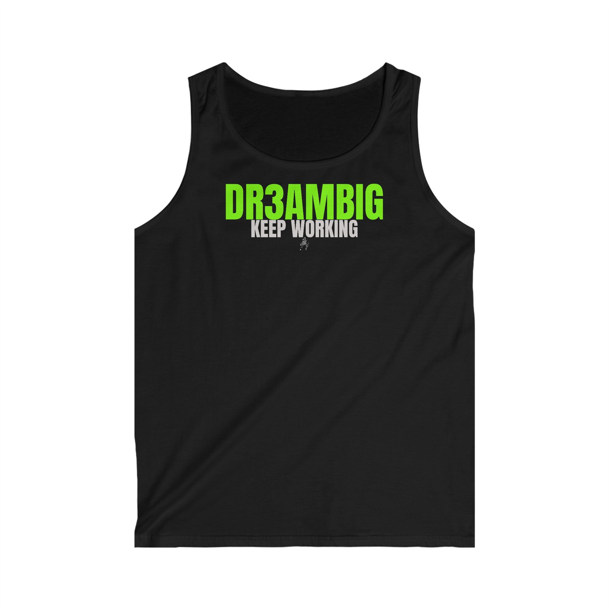 DR3AMBIG "Keep Working" Tank Top — Motivational Gym & Casual Men's Tank