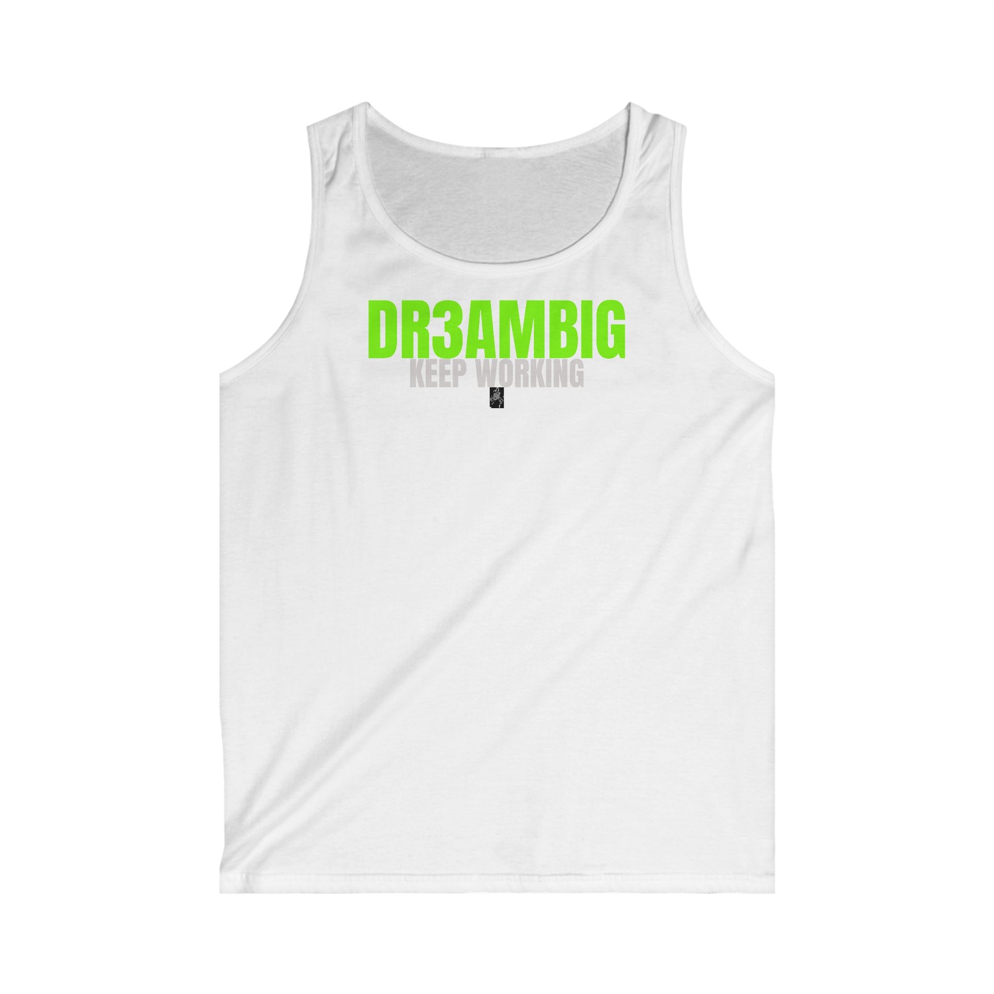 DR3AMBIG "Keep Working" Tank Top — Motivational Gym & Casual Men's Tank
