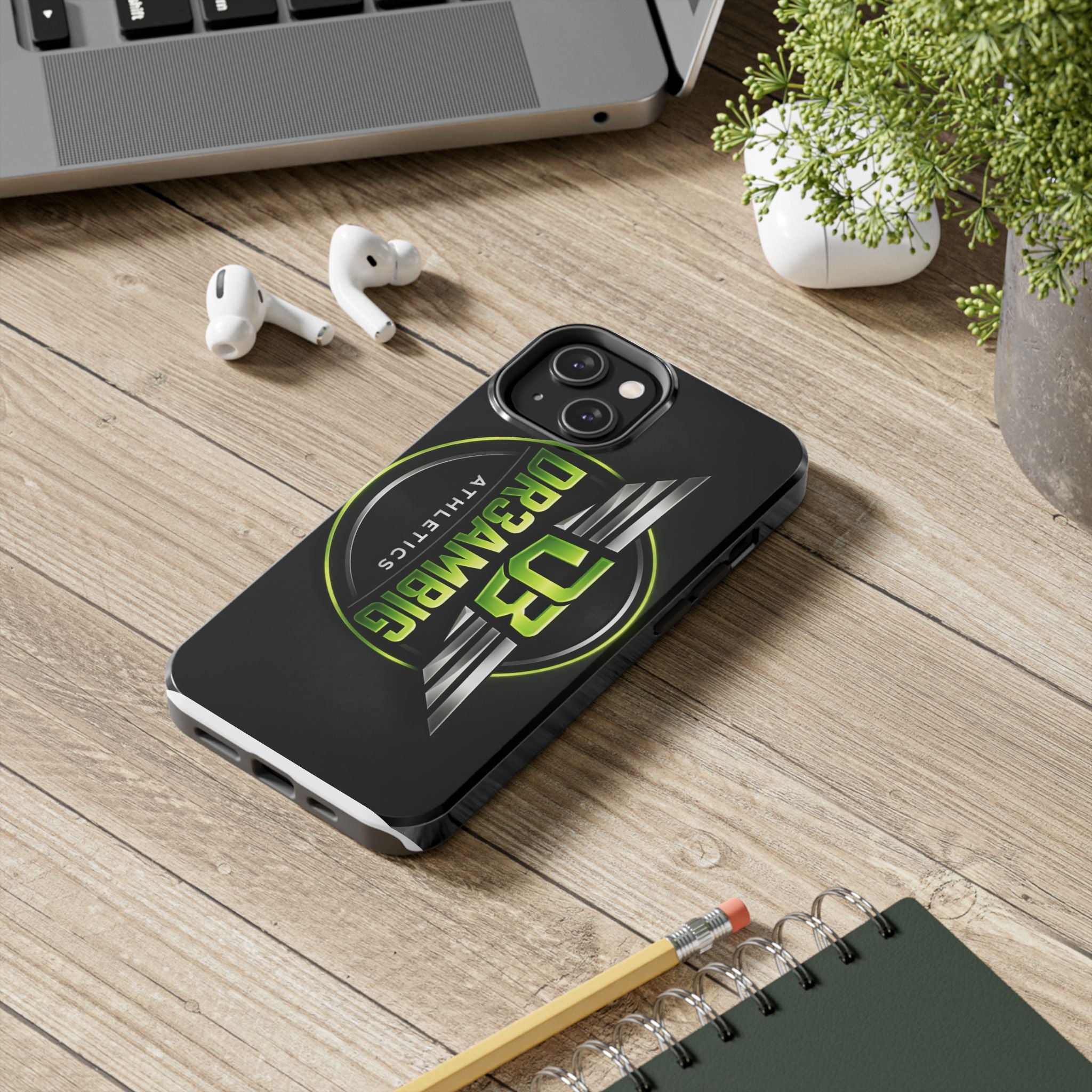 Tough Phone Case — DR3AMBIG Athletics Neon Logo Protective Cover